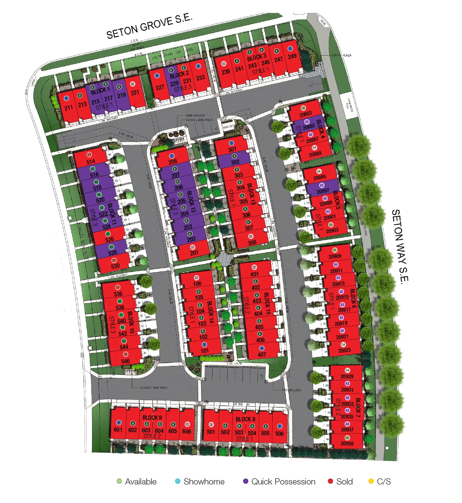 Seton 2 Landing Page Map